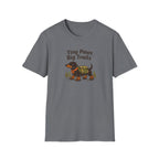 Dachshund Hiking T-Shirt — "Tiny Paws Big Trails" Cute Outdoors Dog Tee