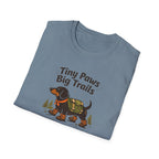 Dachshund Hiking T-Shirt — "Tiny Paws Big Trails" Cute Outdoors Dog Tee