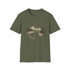 Bear Night Mountain T-Shirt — Scenic Camping Adventure Tee