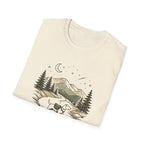 Bear Night Mountain T-Shirt — Scenic Camping Adventure Tee