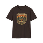 Dachshund Trail Adventure T-Shirt — Retro Outdoor Hiking Dog Design