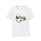 Bear Night Mountain T-Shirt — Scenic Camping Adventure Tee