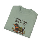 Dachshund Hiking T-Shirt — "Tiny Paws Big Trails" Cute Outdoors Dog Tee