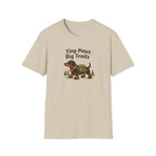 Dachshund Hiking T-Shirt — "Tiny Paws Big Trails" Cute Outdoors Dog Tee