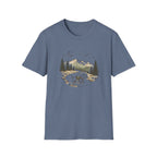 Bear Night Mountain T-Shirt — Scenic Camping Adventure Tee