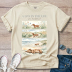 Dachshund Beach Tee — "A Day in the Life" T-Shirt