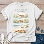 Dachshund Beach Tee — "A Day in the Life" T-Shirt