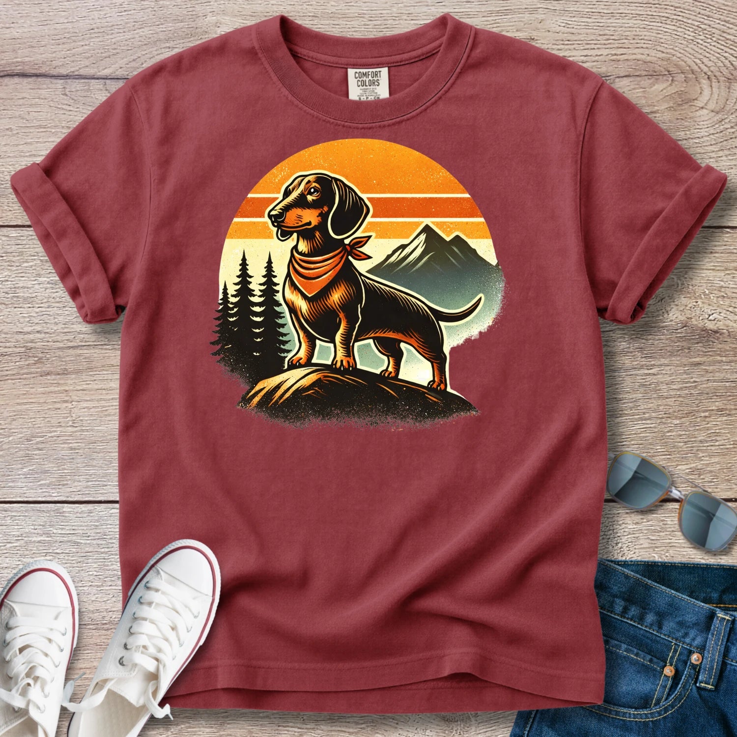 Adventure Awaits Dachshund T-Shirt