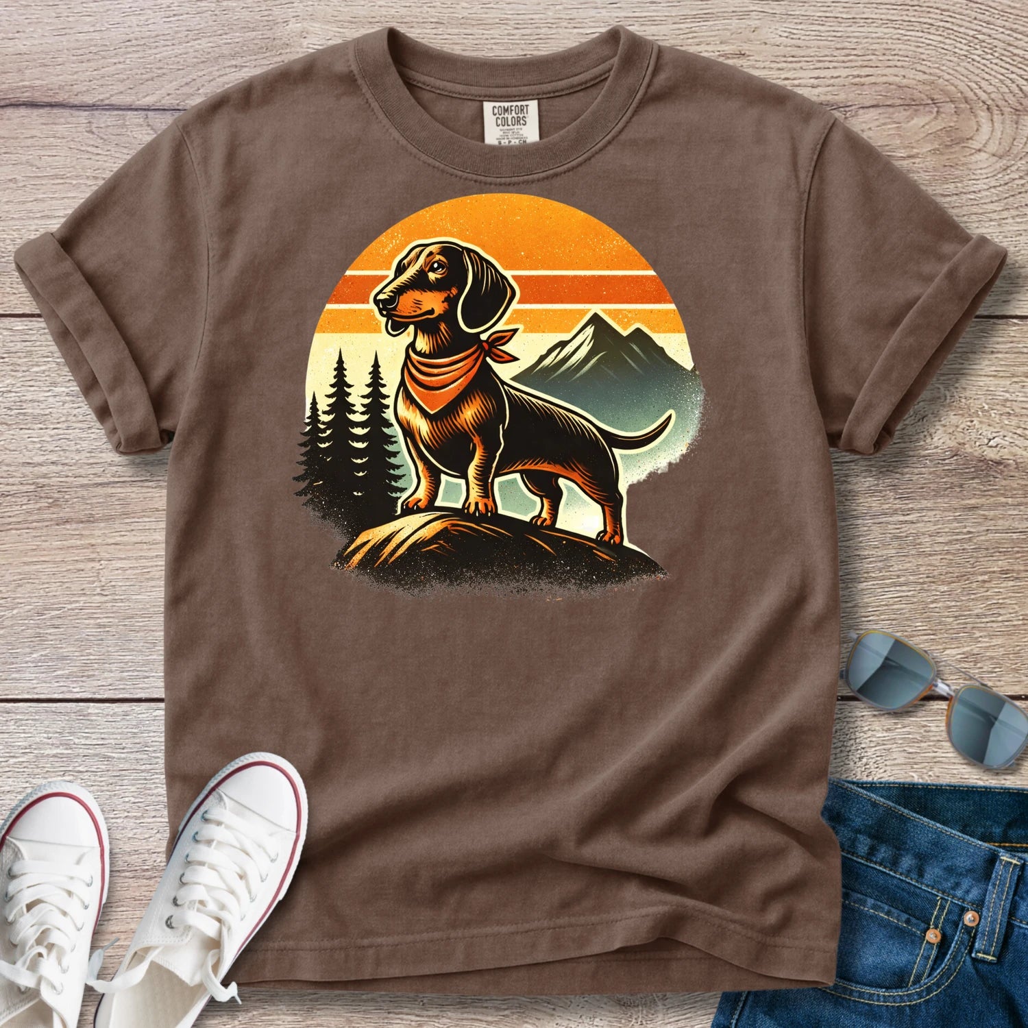 Adventure Awaits Dachshund T-Shirt