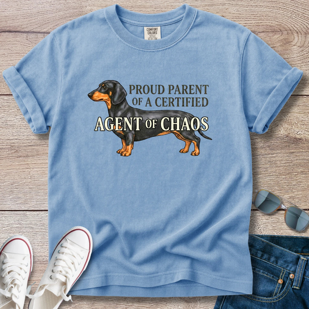 Proud Parent of Agent of Chaos Dachshund T-Shirt