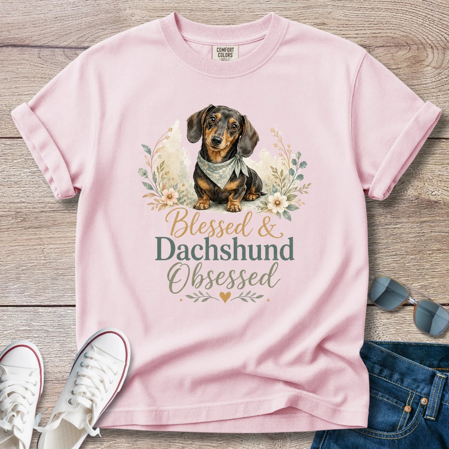 Blessed and Obsessed Dachshund T-Shirt