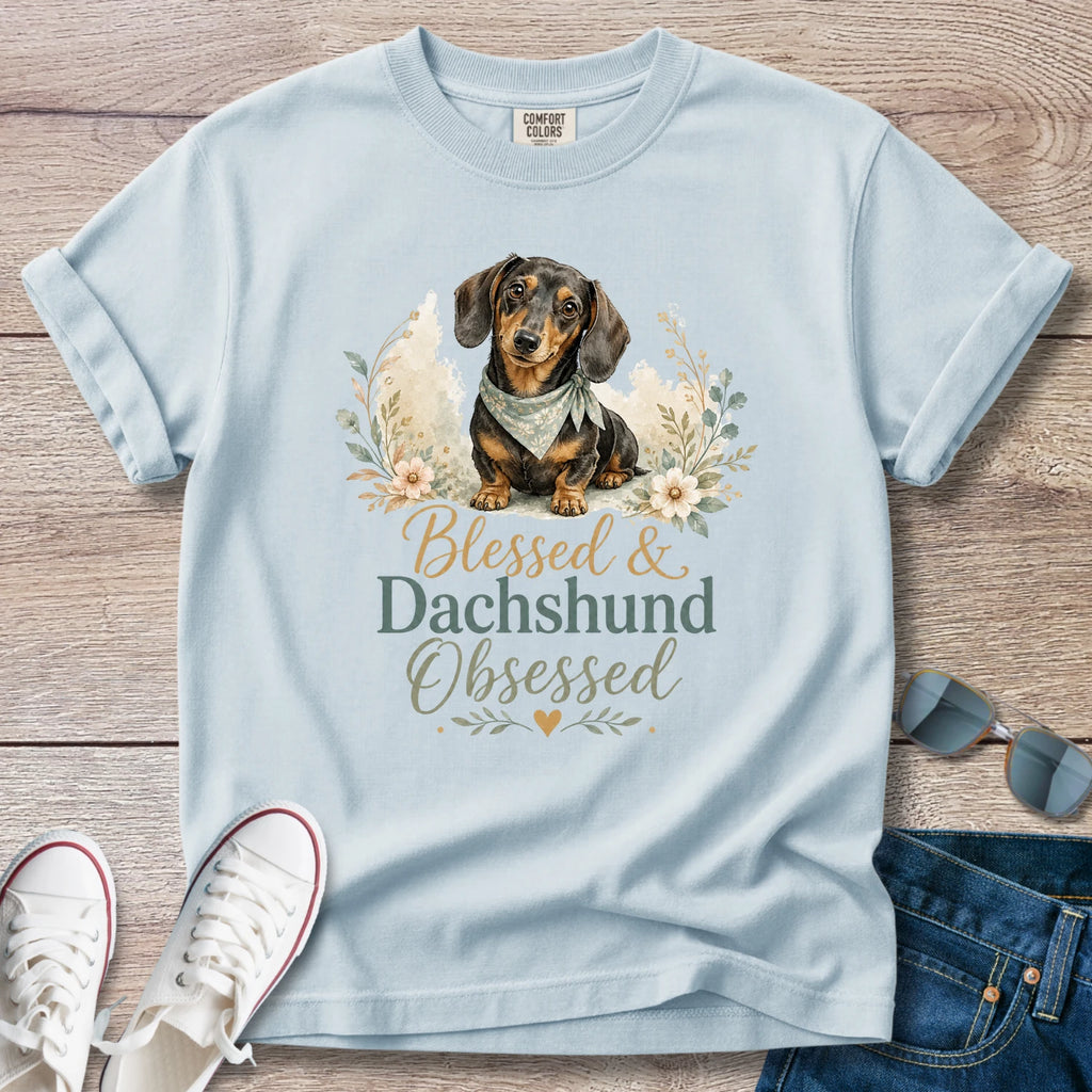 Blessed and Obsessed Dachshund T-Shirt