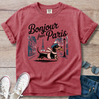 Bonjour from Paris Dachshund T-Shirt