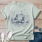 Breezy Beach Days - Dachshund T-Shirt