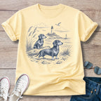 Breezy Beach Days - Dachshund T-Shirt