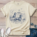 Breezy Beach Days - Dachshund T-Shirt