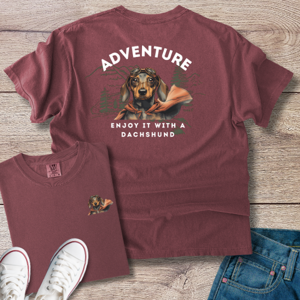 Adventure "Enjoy It With a Dachshund" T-Shirt