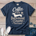Coffee First Dachshund T-Shirt