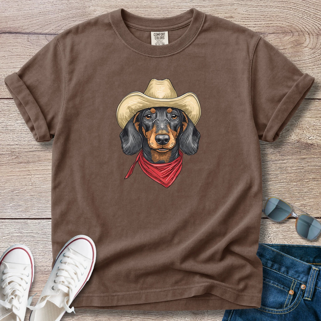 Holding Down the Ranch Dachshund T-Shirt