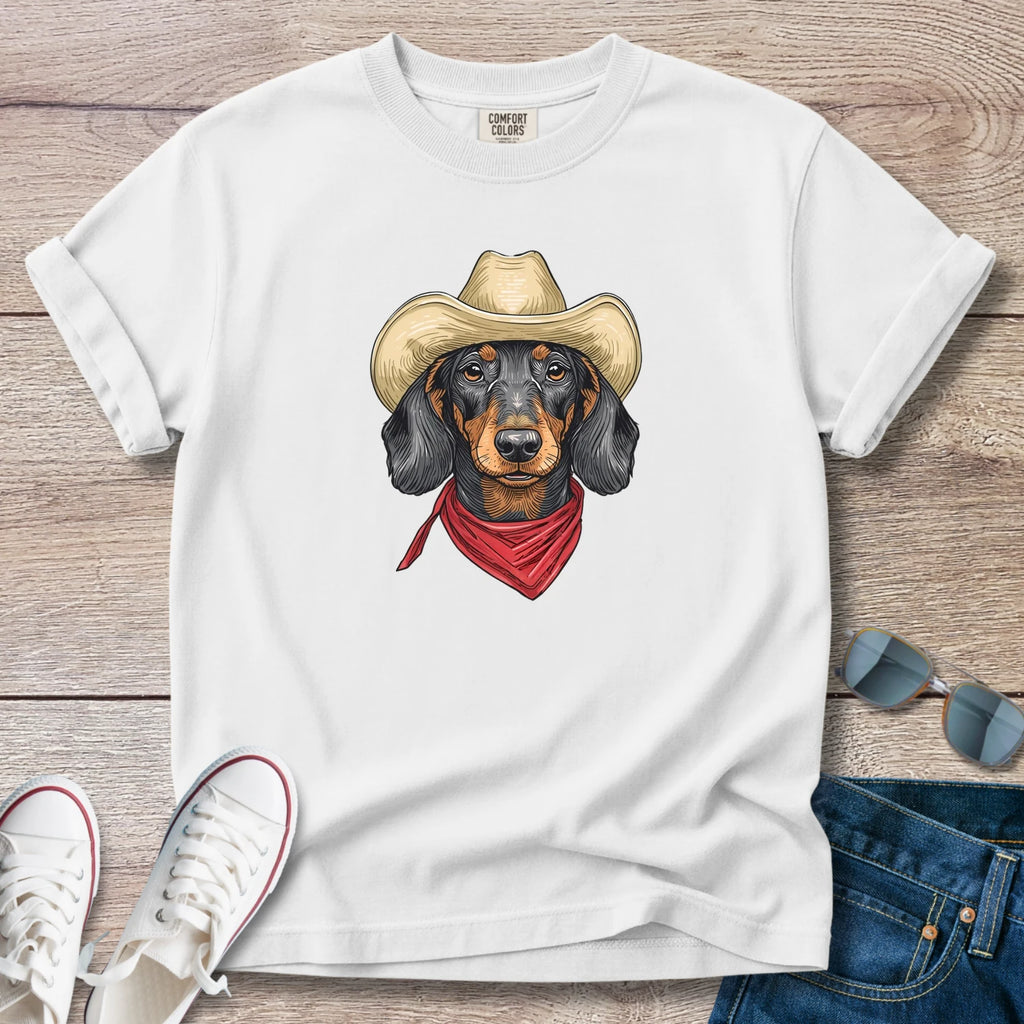 Holding Down the Ranch Dachshund T-Shirt