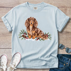 Snowy Days Chocolate Dapple Dachshund T-Shirt