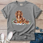 Snowy Days Chocolate Dapple Dachshund T-Shirt