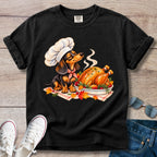 Dachshund Thanksgiving Chef T-shirt