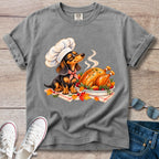 Dachshund Thanksgiving Chef T-shirt