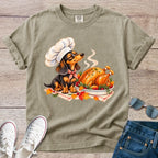 Dachshund Thanksgiving Chef T-shirt