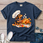 Dachshund Thanksgiving Chef T-shirt