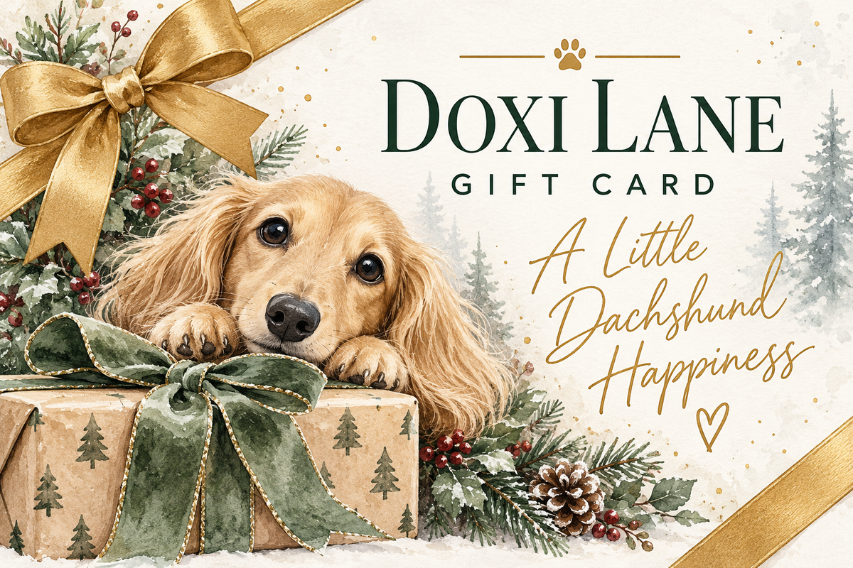 Doxi Lane Gift Card | A Little Dachshund Happiness