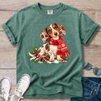 Chocolate Dapple Dachshund Christmas Scarf T-Shirt