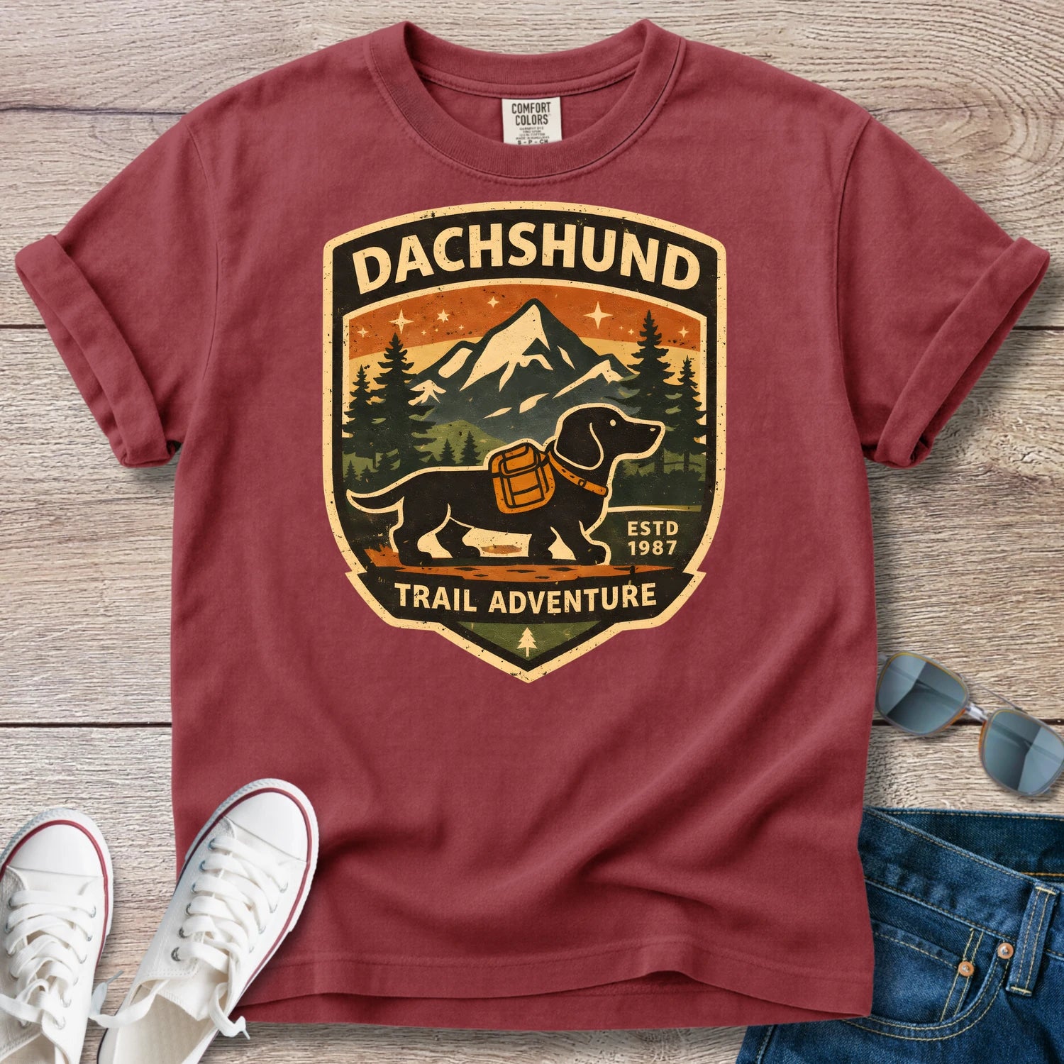 Dachshund Trail Adventure T-Shirt