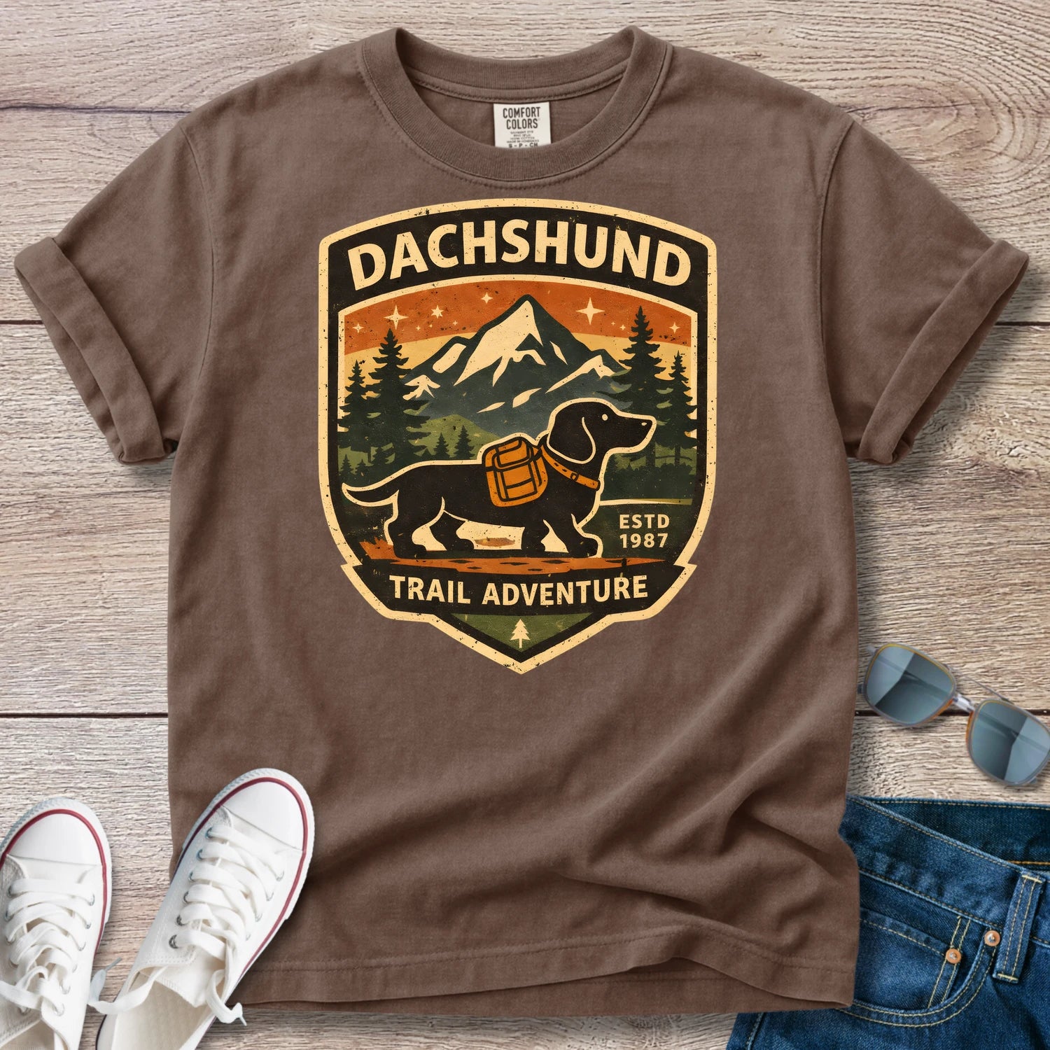 Dachshund Trail Adventure T-Shirt