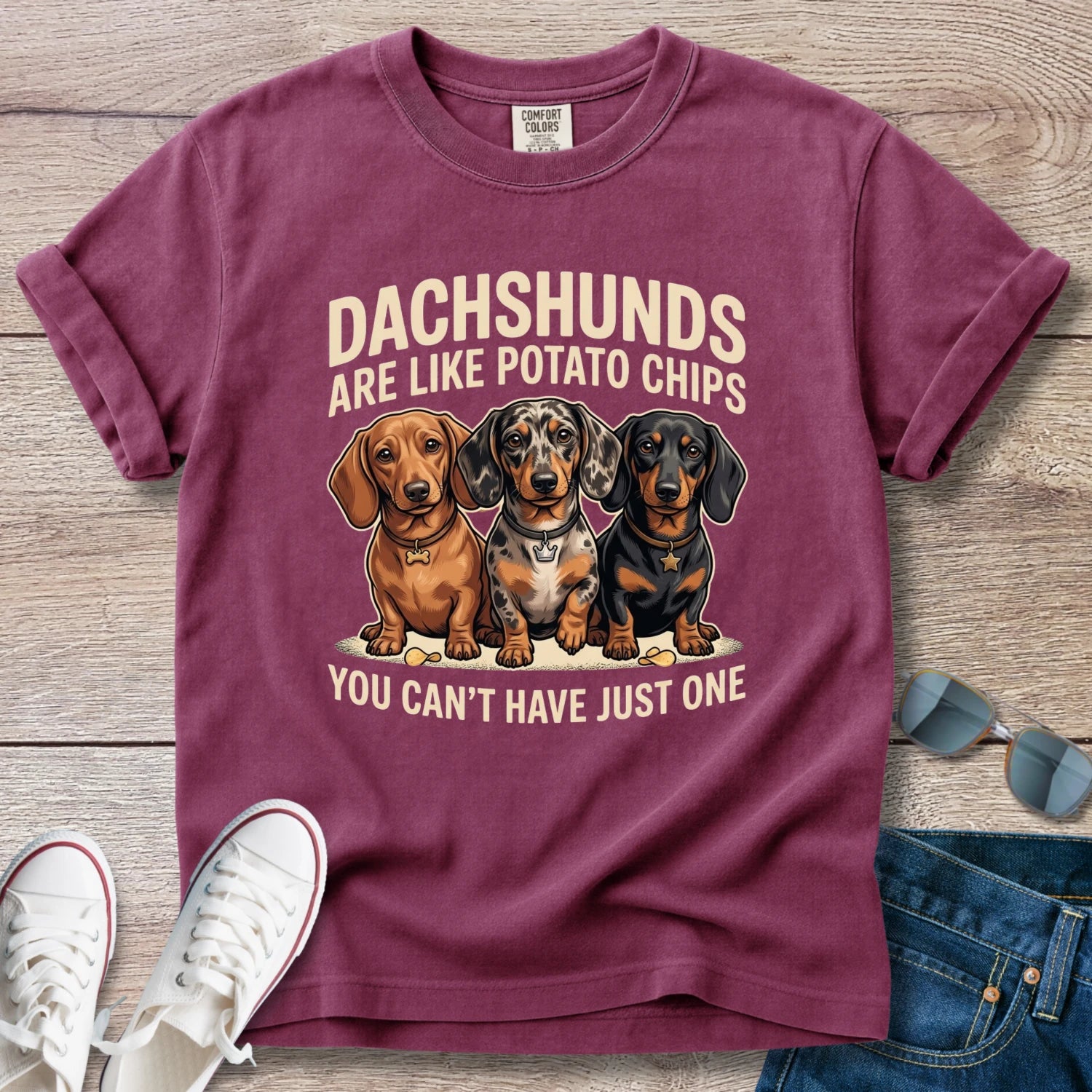 Dachshunds are like potato chips T-Shirt