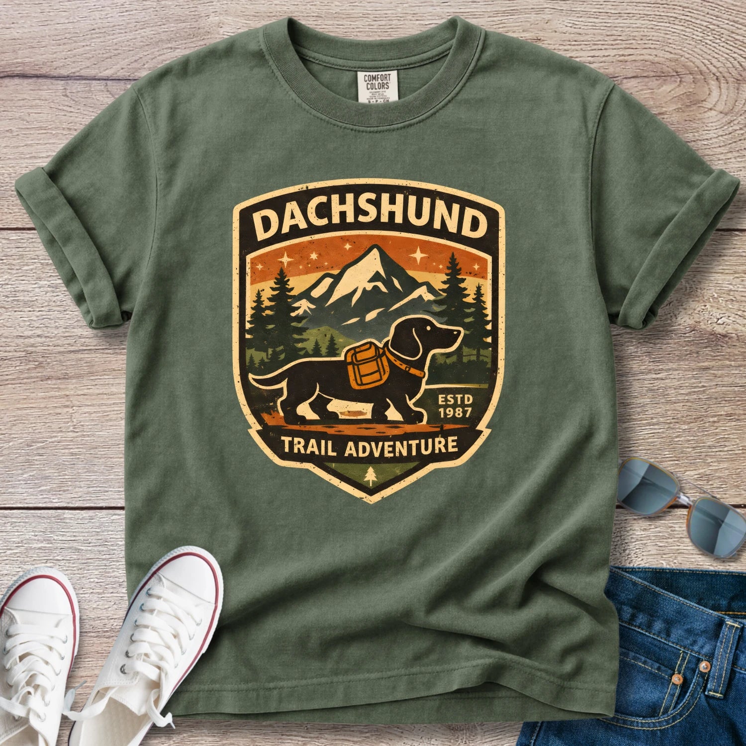 Dachshund Trail Adventure T-Shirt