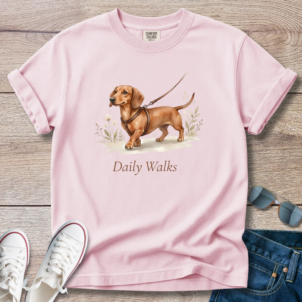 Dachshund Daily Walks T-Shirt
