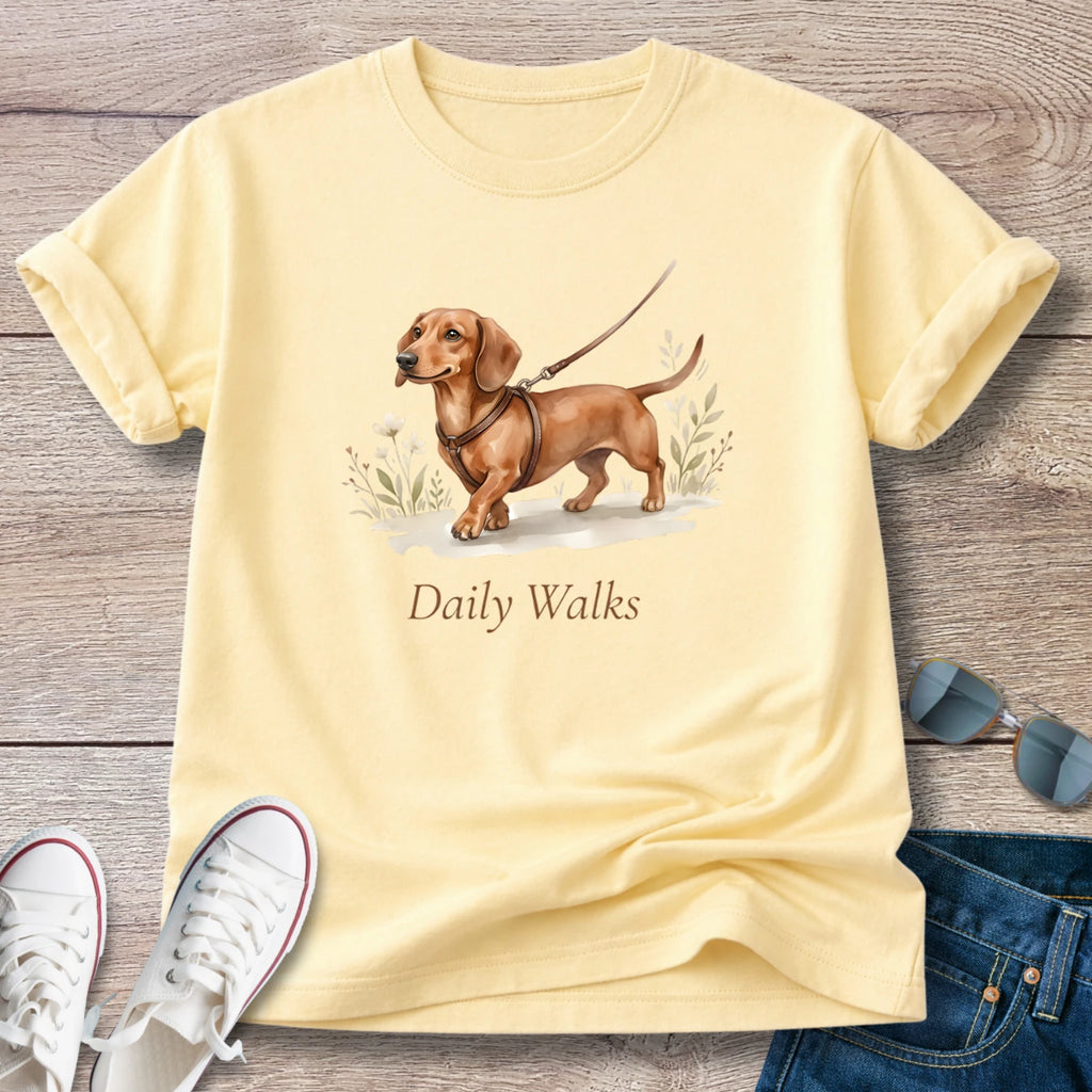 Dachshund Daily Walks T-Shirt