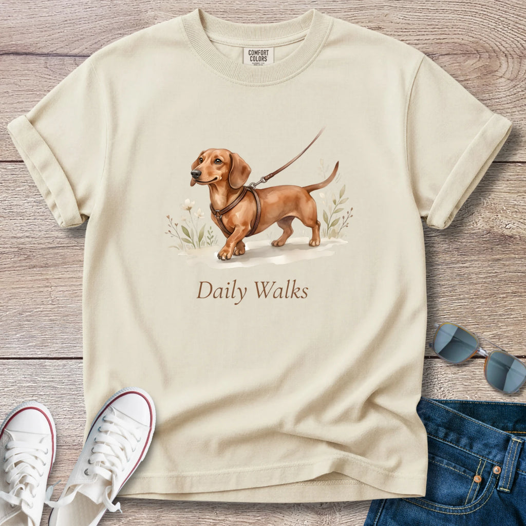 Dachshund Daily Walks T-Shirt