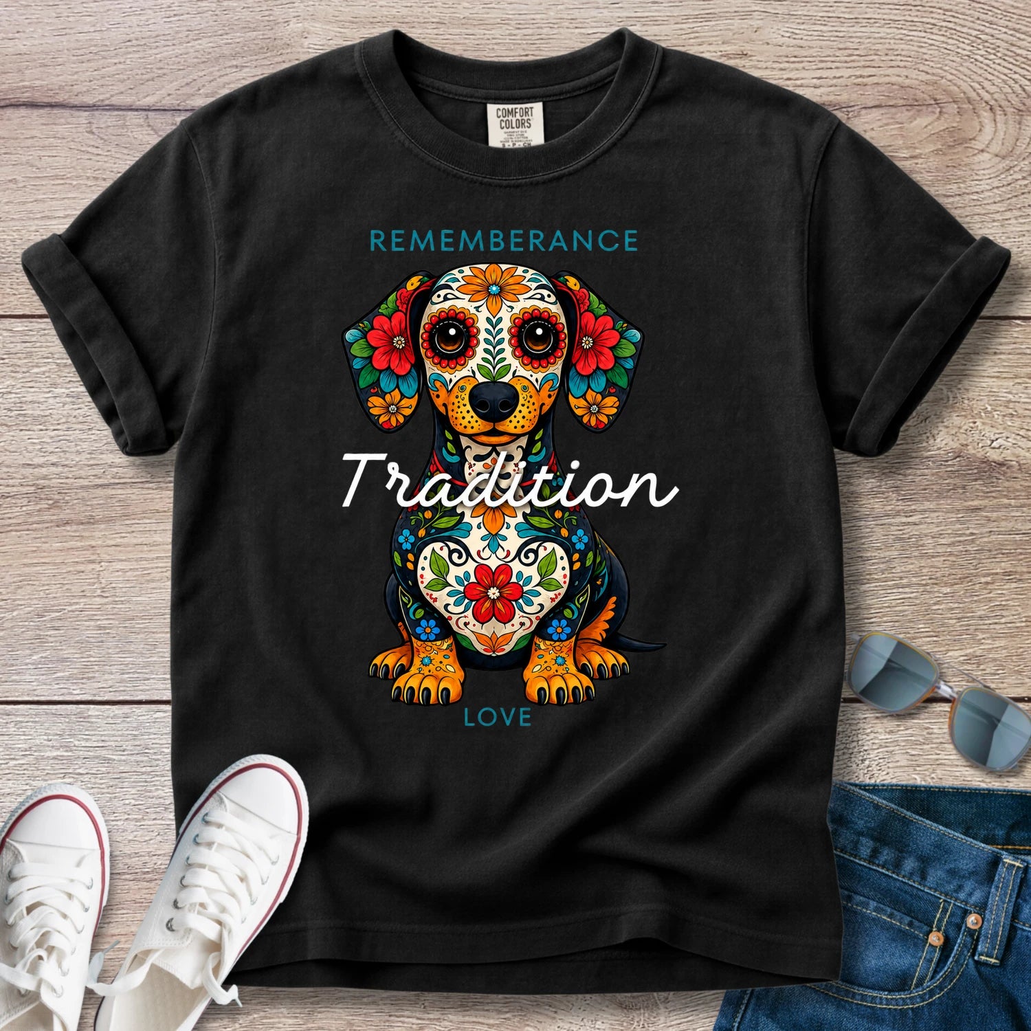 Day of the Dead Dachshund T-Shirt