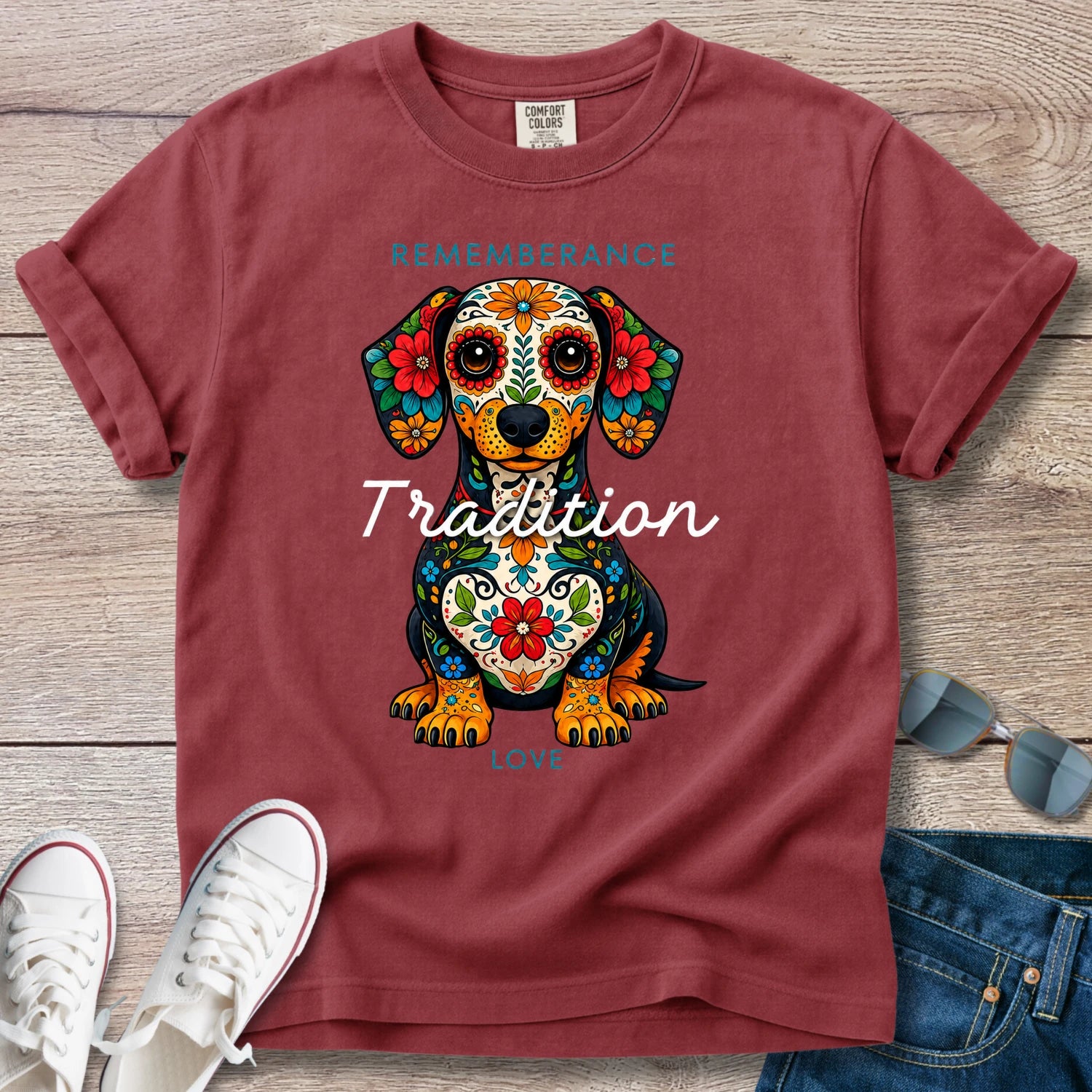 Day of the Dead Dachshund T-Shirt
