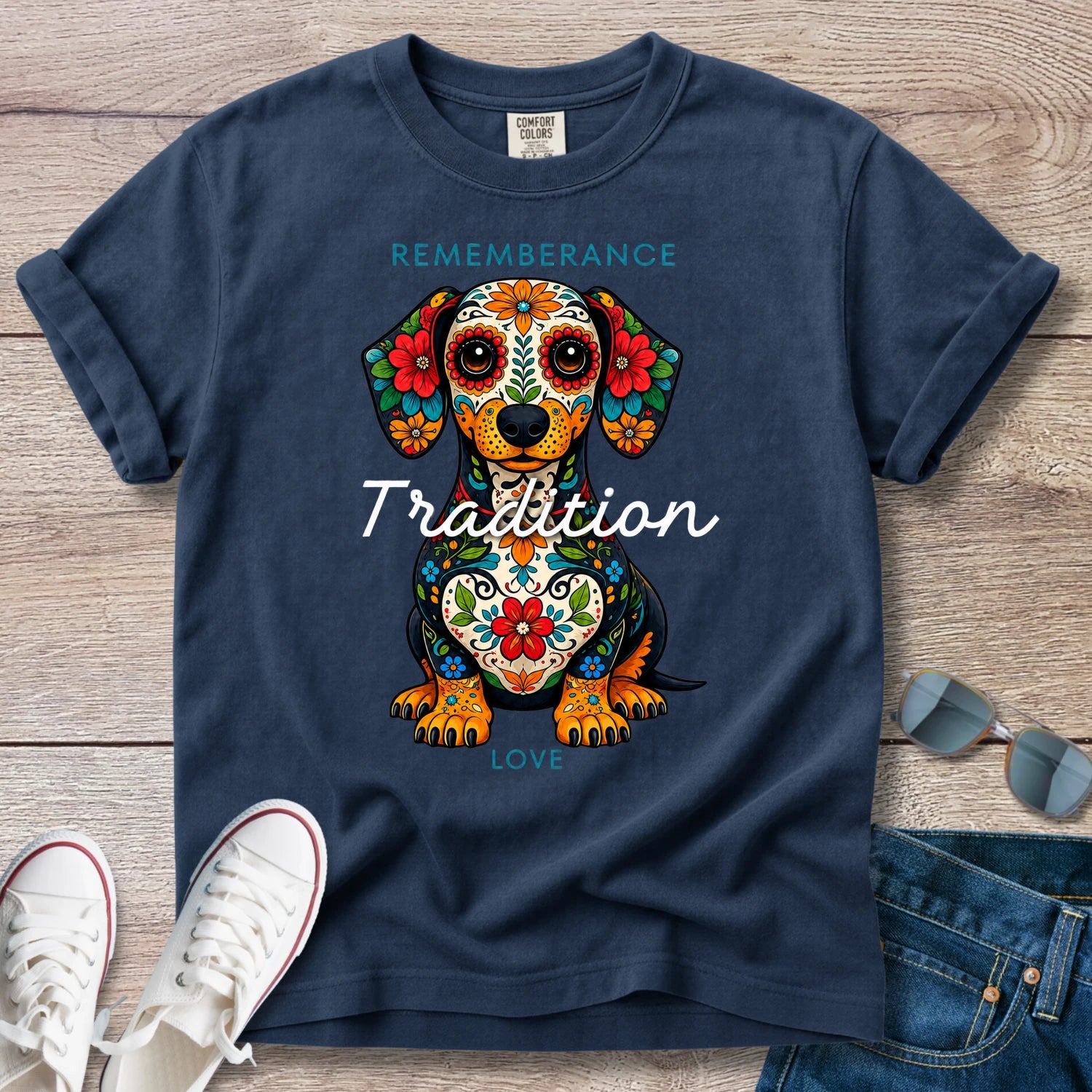 Day of the Dead Dachshund T-Shirt