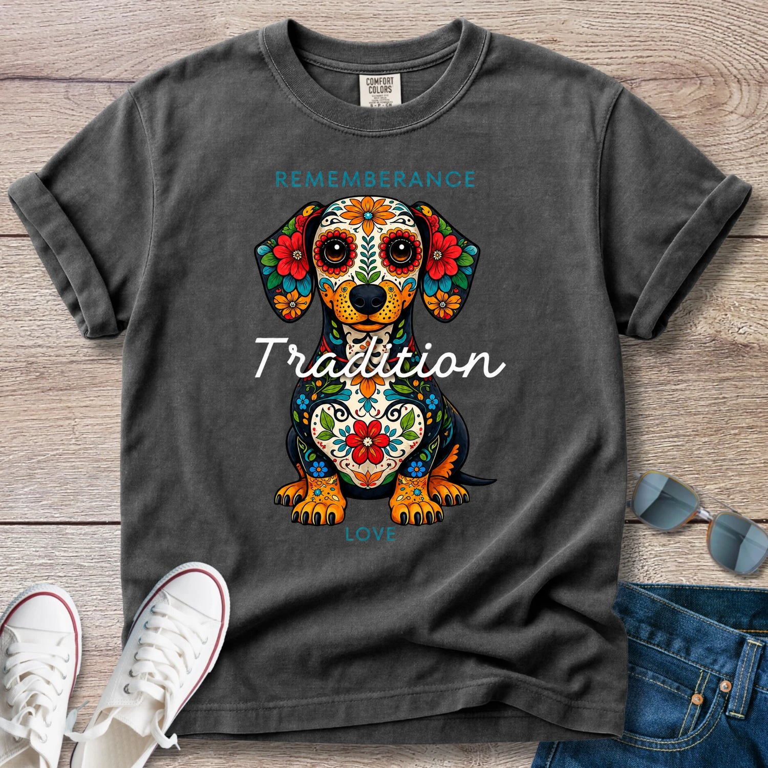 Day of the Dead Dachshund T-Shirt
