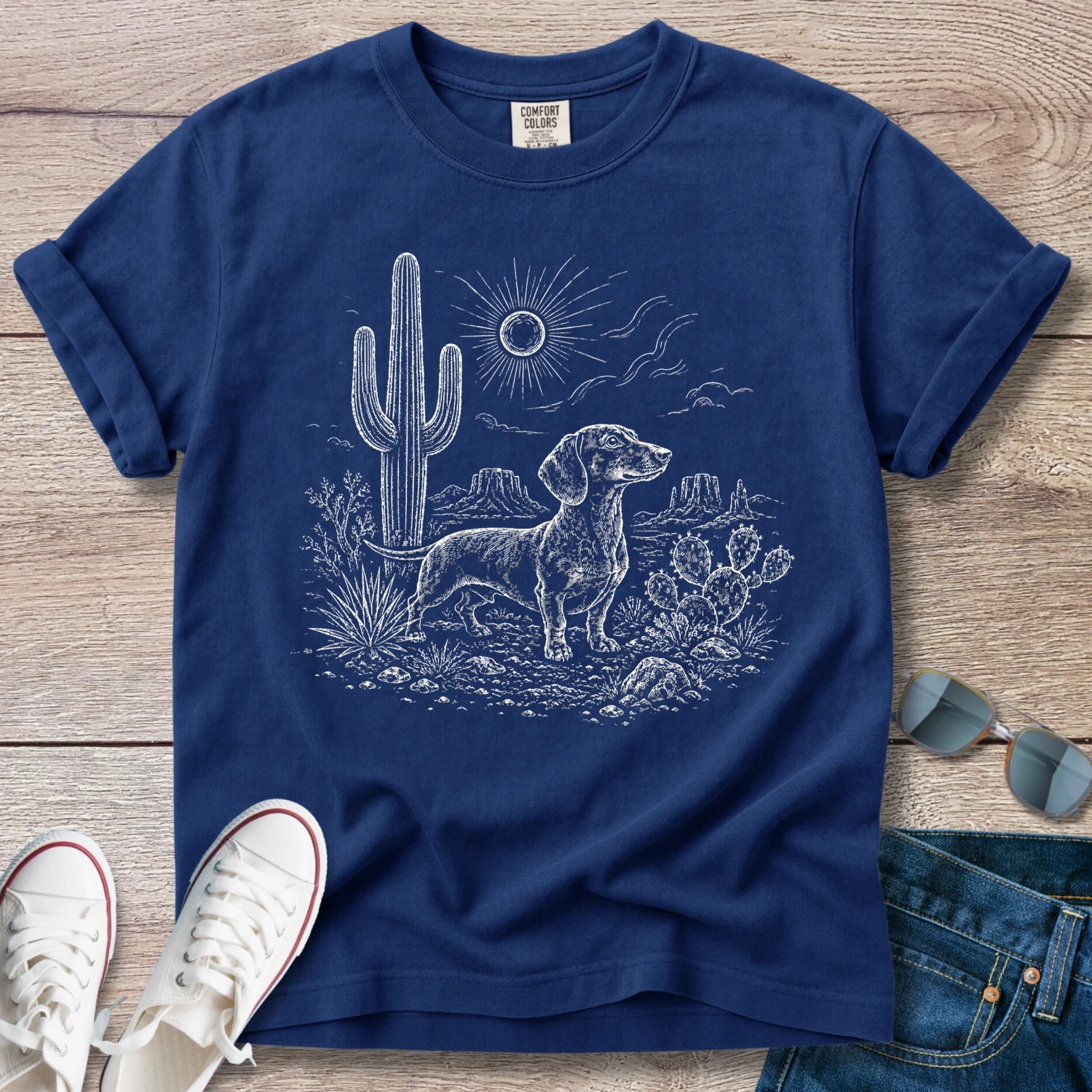 Desert Hikes -Dachshund T-Shirt