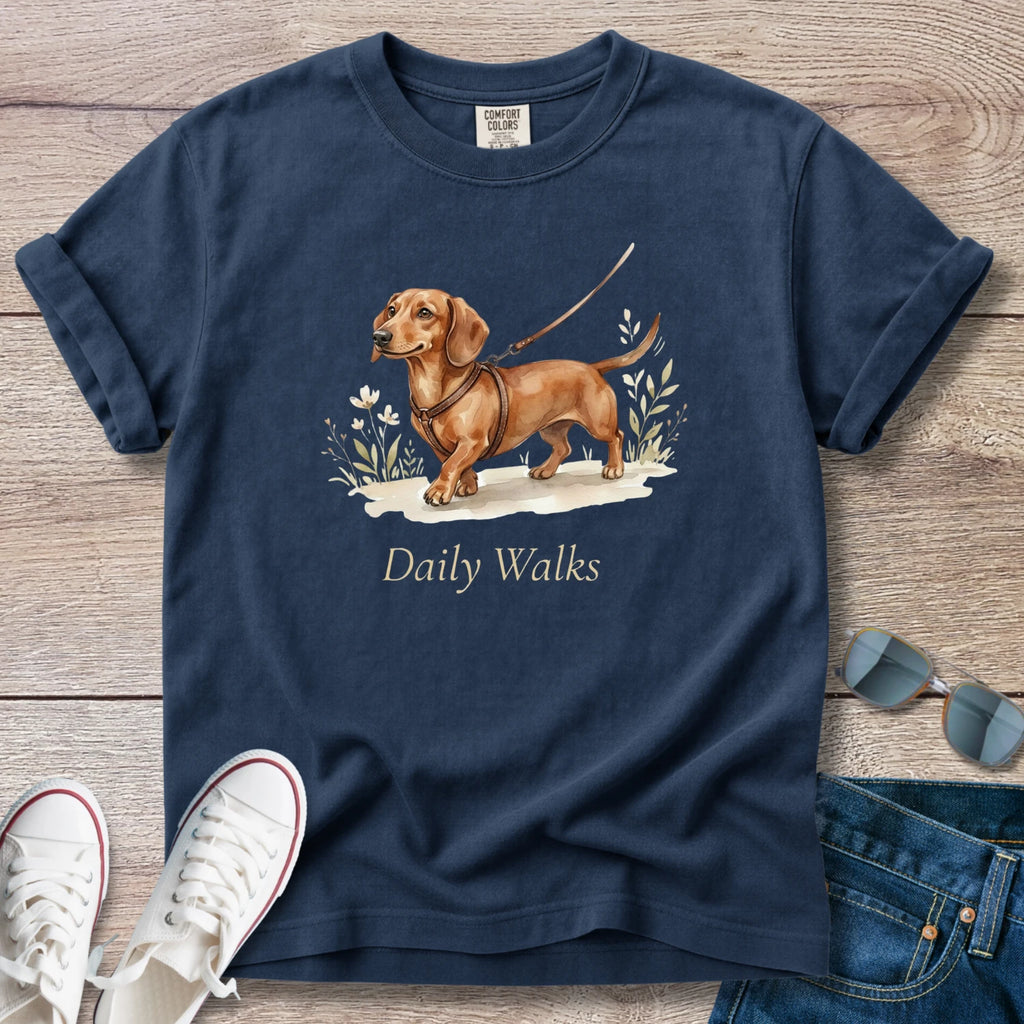 Dachshund Daily Walks T-Shirt