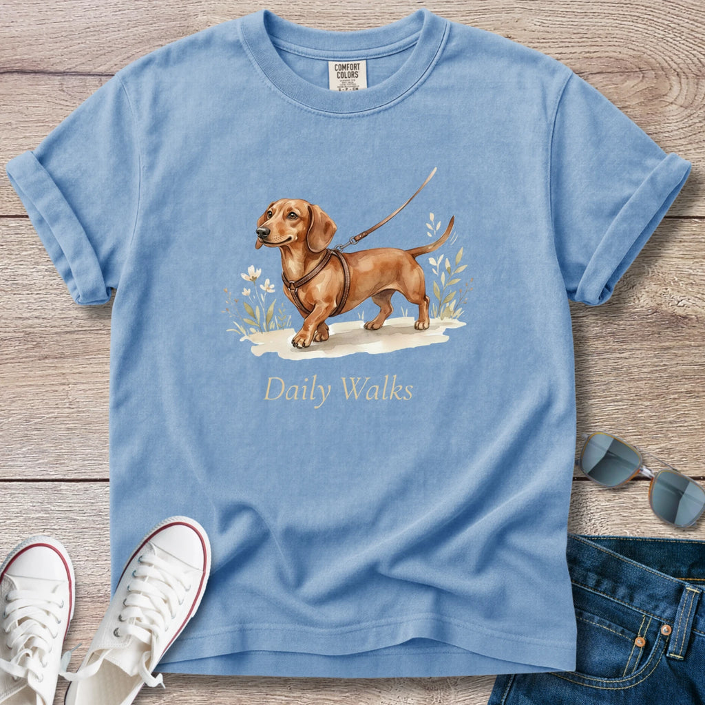 Dachshund Daily Walks T-Shirt