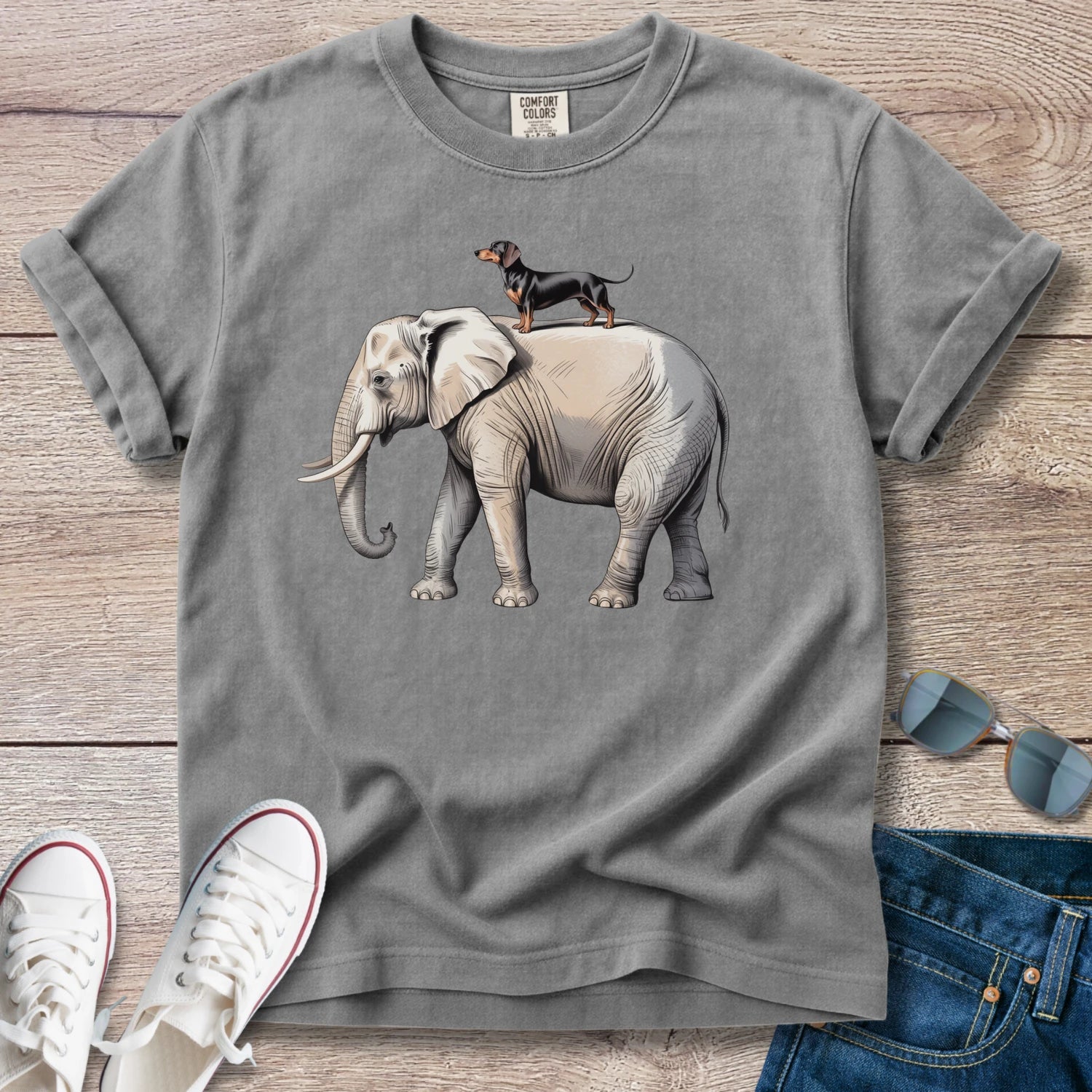 Doxie's Pet Elephant