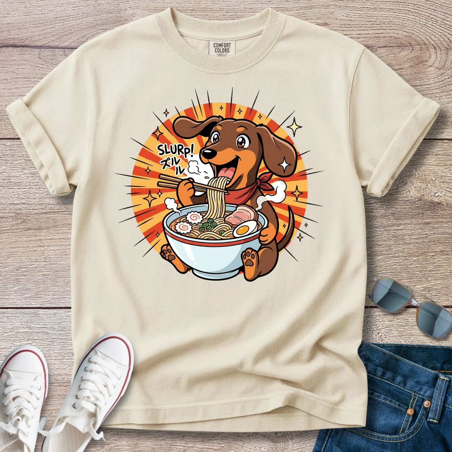 Doxie Raman "Slurp" T-Shirt