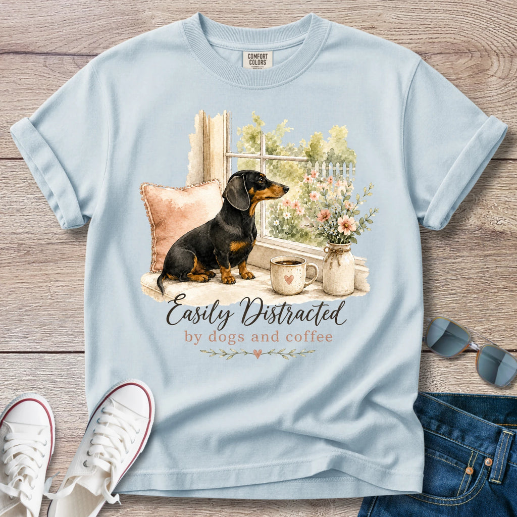Easily Distracted - Dachshund T-Shirt