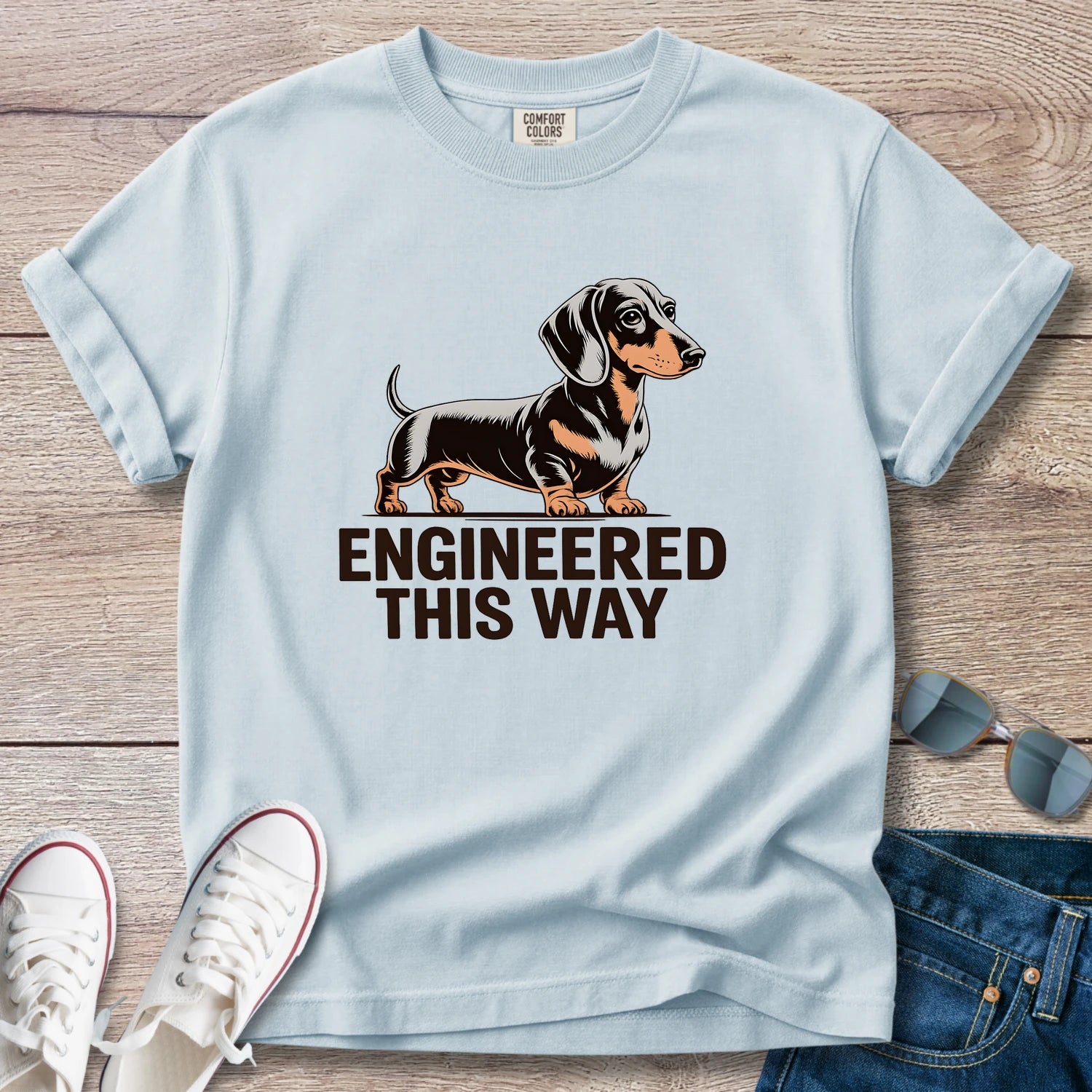 Engineered This Way Dachshund T-Shirt